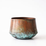 Copper Patina Metal Pot