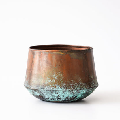 Copper Patina Metal Pot