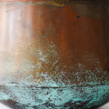 Copper Patina Metal Pot