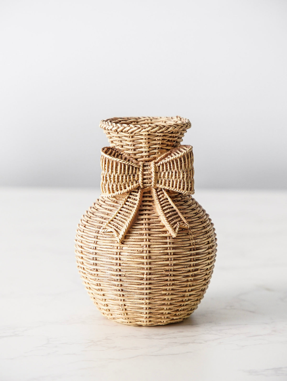 Bow Resin Weave Vase