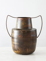 Patina Brass Metal Vase