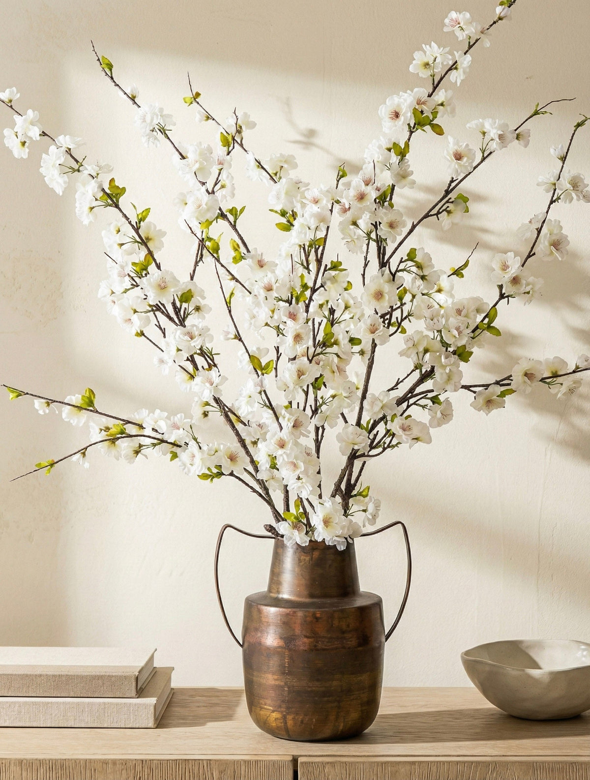Patina Brass Metal Vase