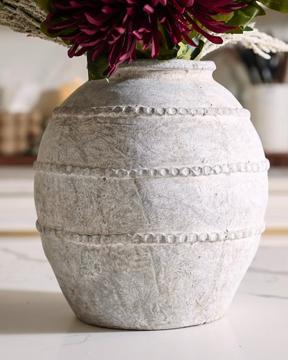 Antique Taupe Terra Cotta Vase