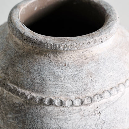 Antique Taupe Terra Cotta Vase