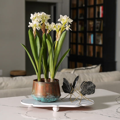 Copper Patina Metal Pot