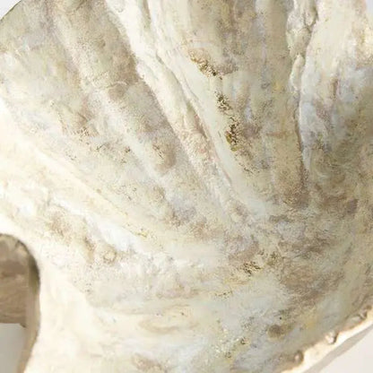 Arabella Gold Leaf Bowl – Cast Aluminum Shell Centerpiece, 18"